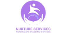 NURTURE SERVICES logo with an image in purple color