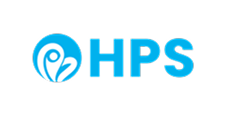 HPS logo with blue font color and written in capital letters