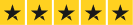five stars with a yellow background